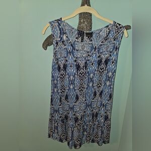 new directions Blue & Navy Printed Midi Dress